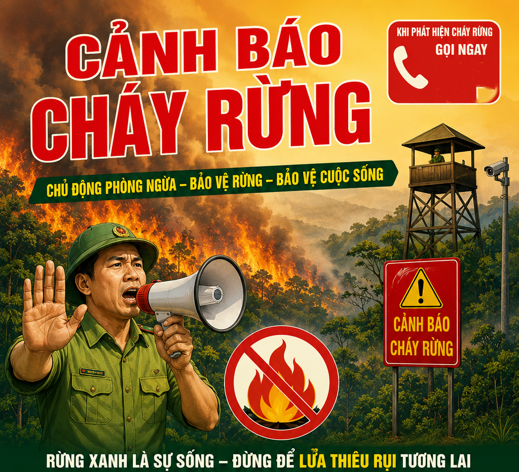 Cảnh báo cháy rừng mùa nắng nóng