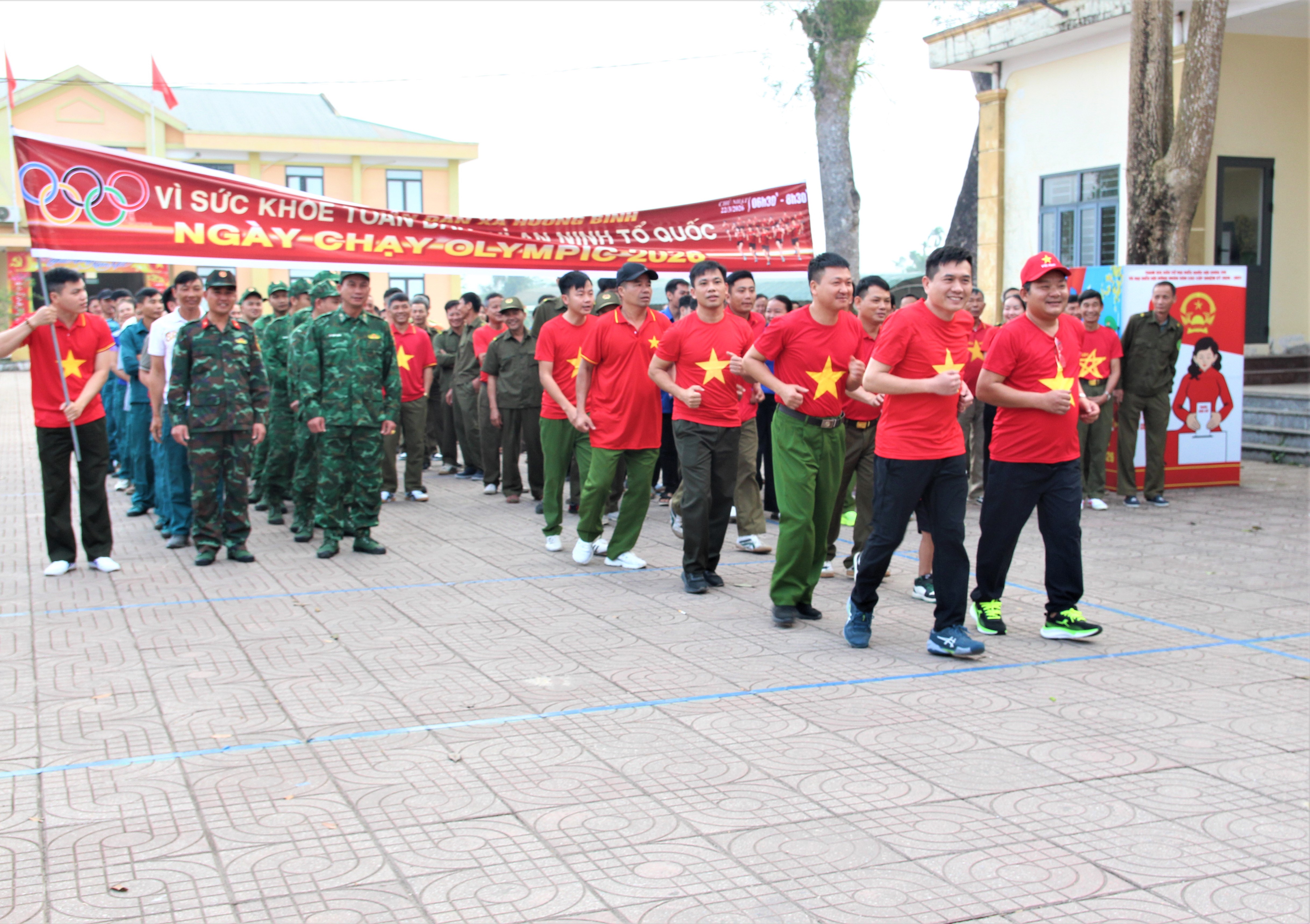 Sôi nổi Ngày chạy Olympic năm 2026 ở xã Hương Bình