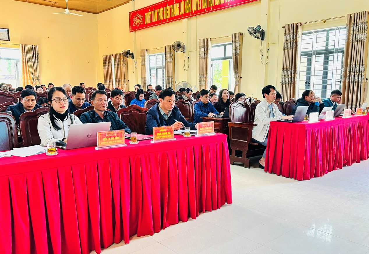 Hương Bình triển khai học tập Nghị quyết của Trung ương, tỉnh, xã