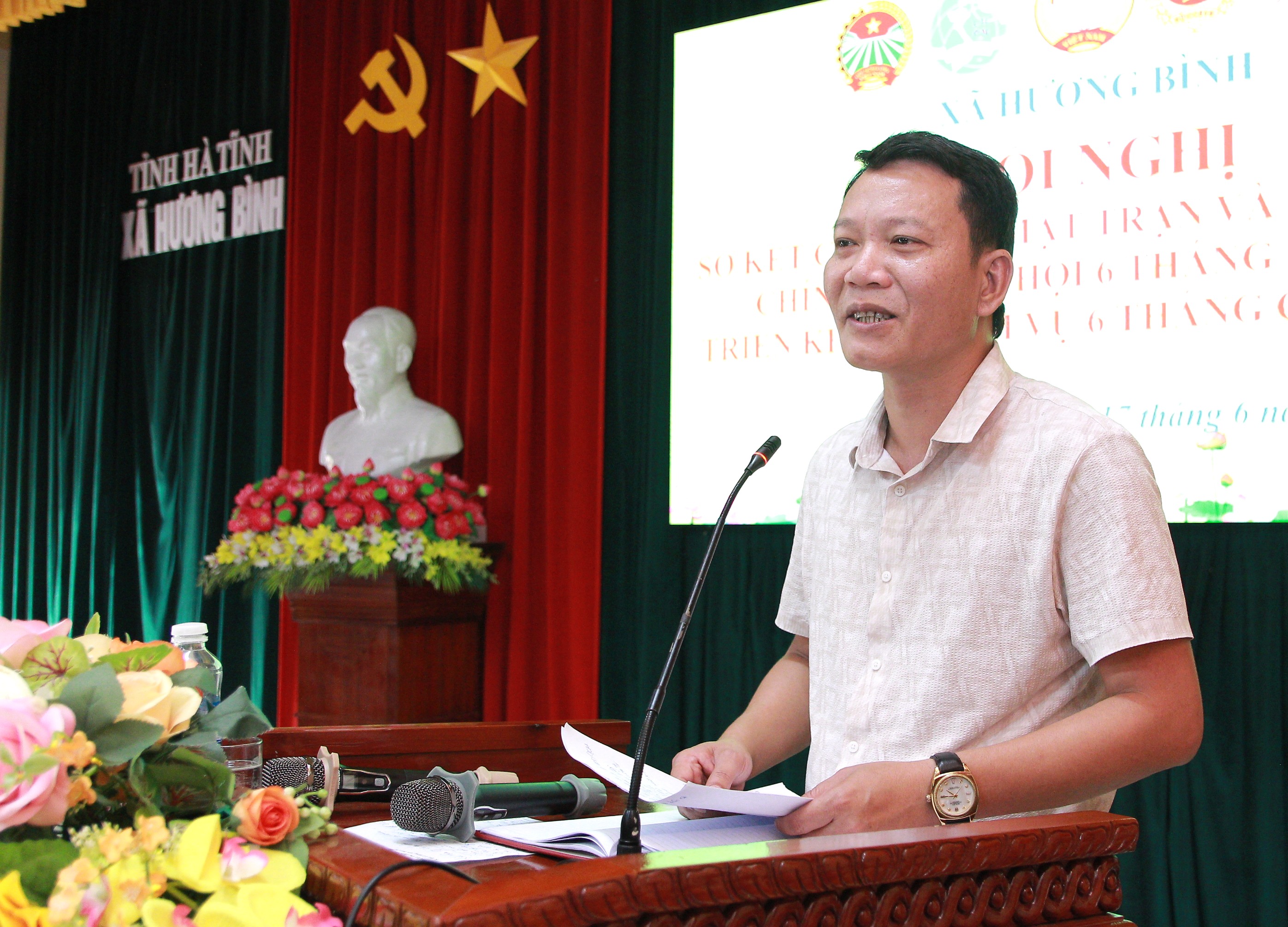 Ủy ban MTTQ xã Hương Bình sơ kết 6 tháng đầu năm 2026