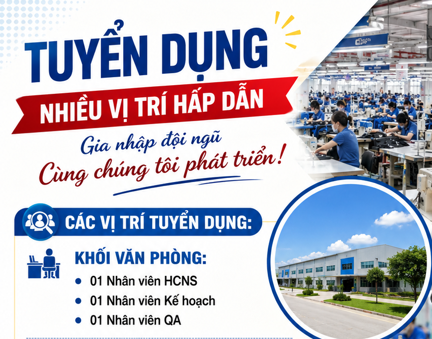 Công ty TNHH Haivina Việt Nam thông báo tuyển dụng việc làm