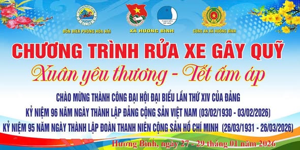 Đoàn xã Hương Bình gắn kết Chương trình “Xuân yêu thương – Tết ấm áp” cùng sẻ chia