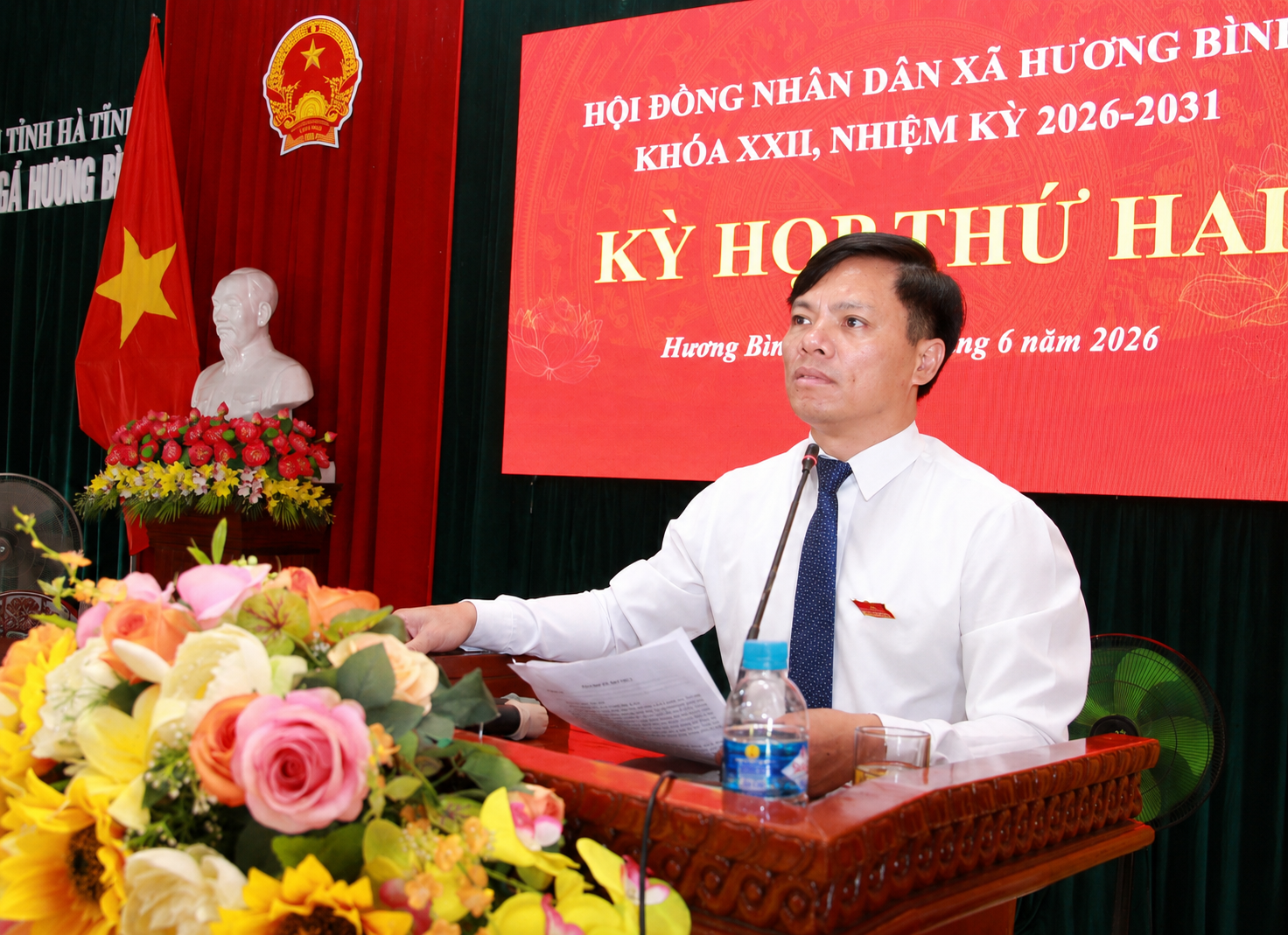 HĐND xã Hương Bình tổ chức Kỳ họp thứ 2 năm 2026 để xem xét một số nội dung thuộc thẩm quyền