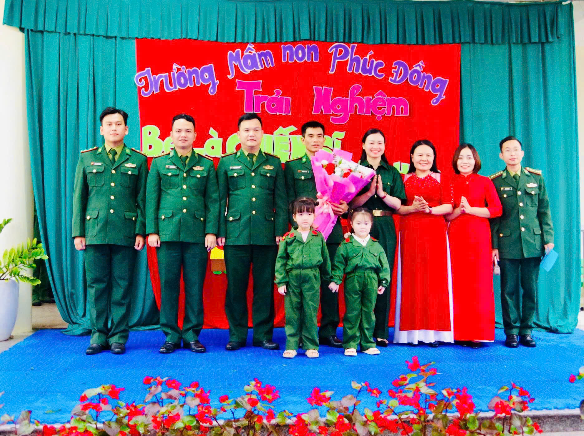 Trường Mầm non Phúc Đồng tổ chức chương trình “Bé tập làm chiến sỹ”