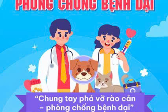 Tăng cường phòng, chống bệnh Dại trên đàn chó, mèo