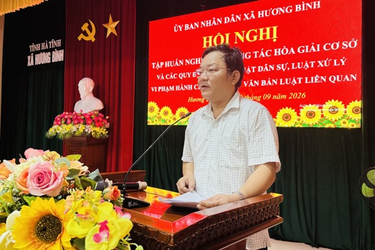 Nâng cao nghiệp vụ hòa giải ở cơ sở, phổ biến các quy định của Bộ luật Dân sự, Luật Xử lý vi phạm hành chính