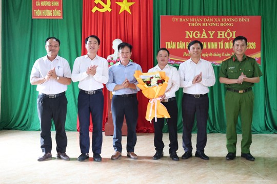 Thôn Hương Đồng sôi nổi tổ chức Ngày hội Toàn dân bảo vệ an ninh Tổ quốc năm 2026