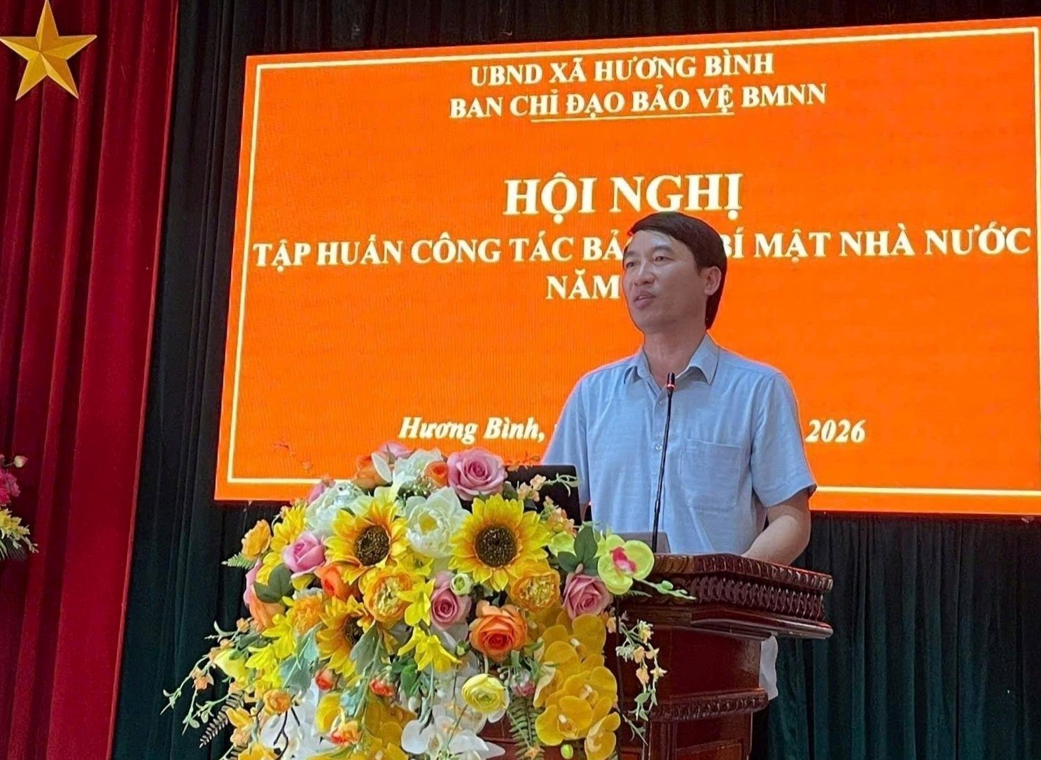 Hương Bình tổ chức tập huấn công tác bảo vệ bí mật nhà nước năm 2026